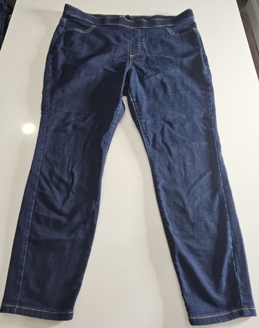 Women’s Simply Vera Vera Wang Sz 1x Dark Blue Jean Straight Leg Stretch Legging